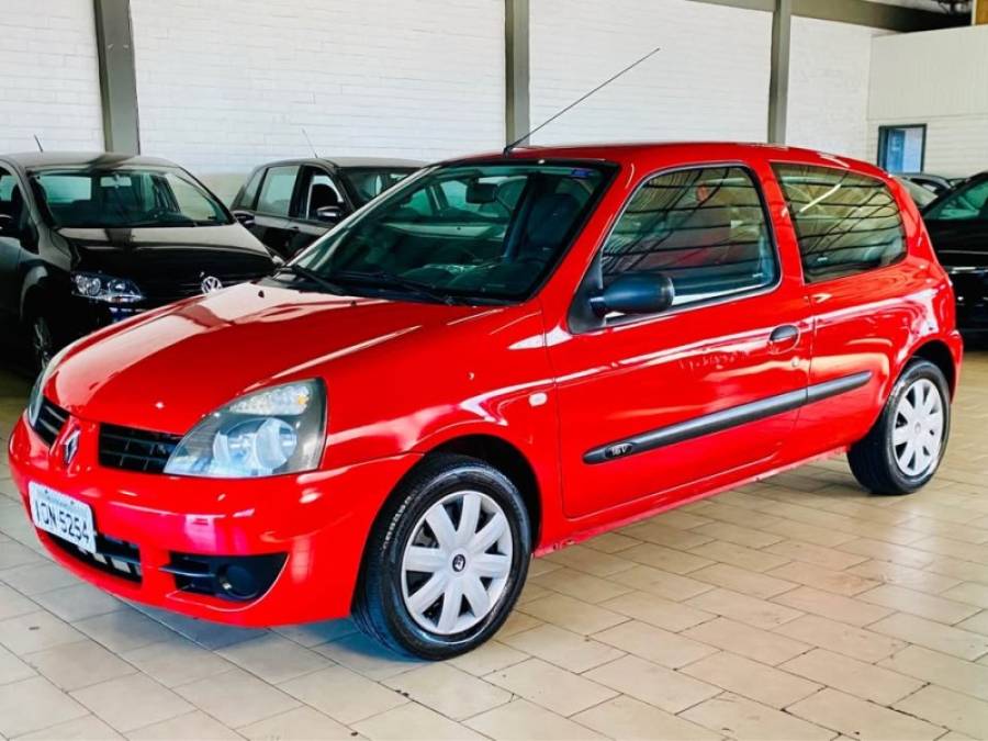 RENAULT - CLIO - 2009/2010 - Vermelha - R$ 18.990,00